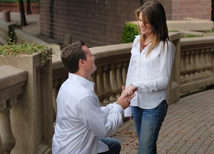 Guy proposing a girl
