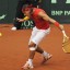 Rafael Nadal slicing the ball