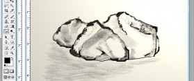 drawing rocks in Photoshop