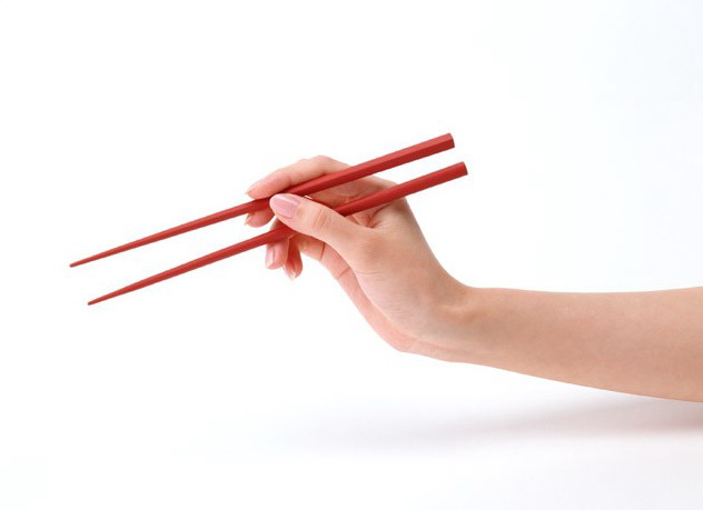 using chopsticks