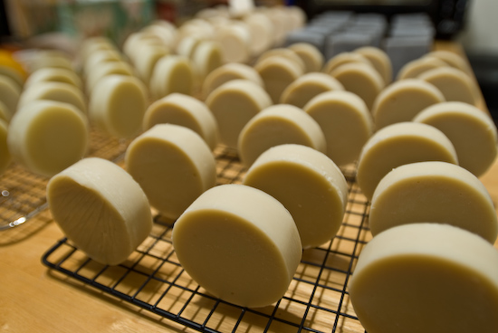 Home-made soap bars