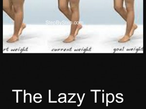 The lazy tips to lose weight