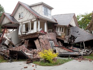 Building Destroyed by Earthquake